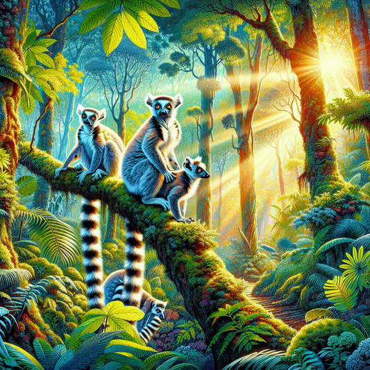 Das Tier: Lemur
Die Überschrift: "Faszinierende Lemuren: Die Stars der Madagaskar-Wälder"