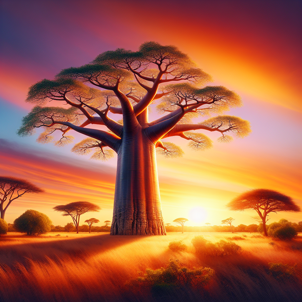 Baobab-Baum "Wächter der Savanne"