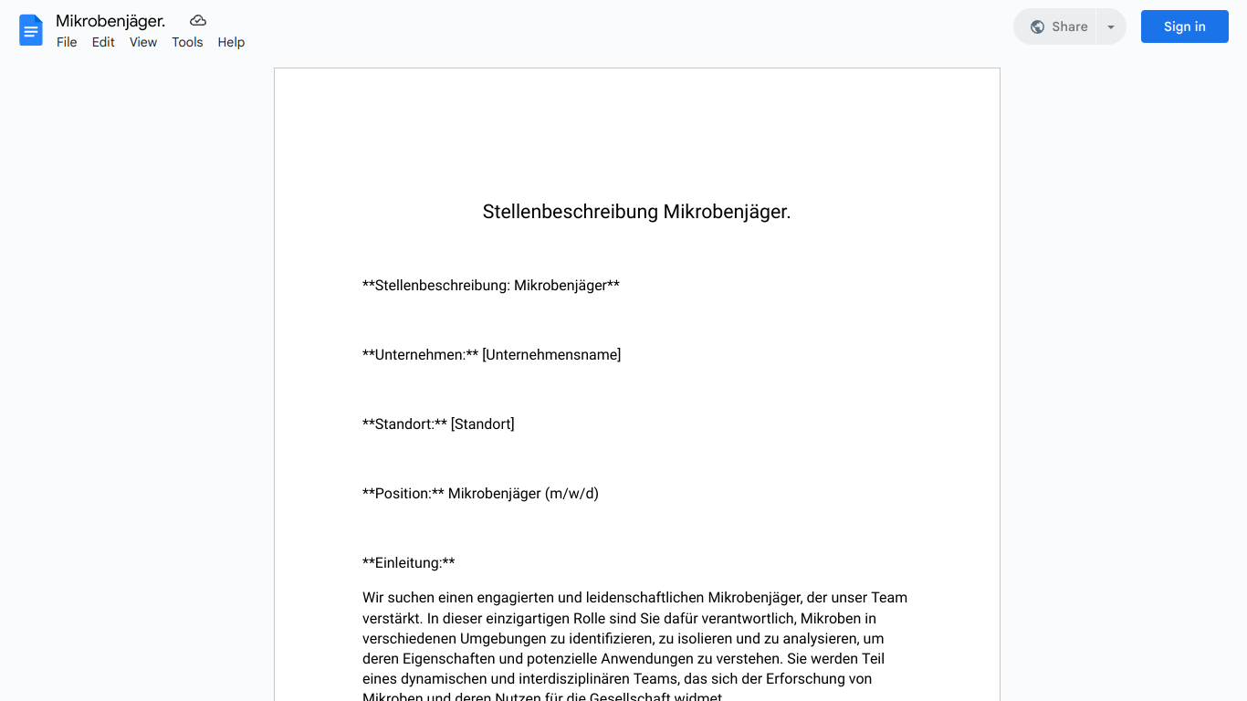 Stellenbeschreibung-Mikrobenjäger.