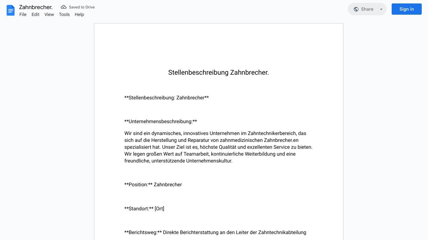 Stellenbeschreibung-Zahnbrecher.