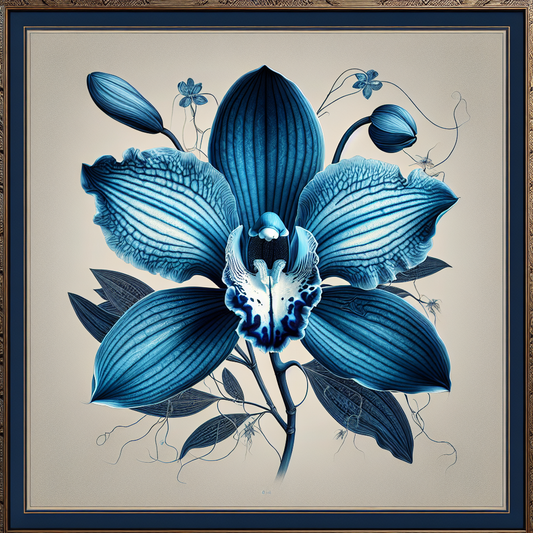 Die blaue Orchidee - Ein seltener und faszinierender Anblick