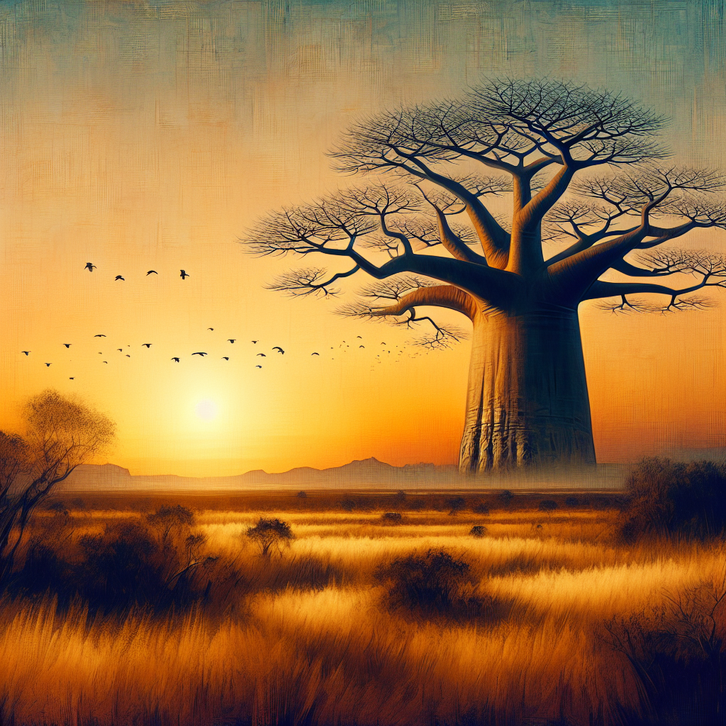 Baobab-Baum - "Der gigantische Hüter der Savanne"