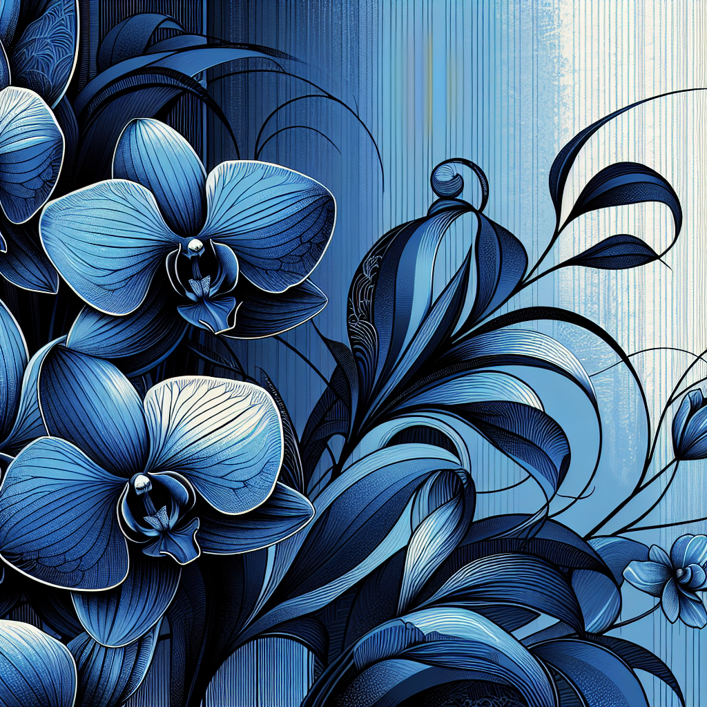Blaue Orchidee - Die exotische Schönheit der blauen Orchidee