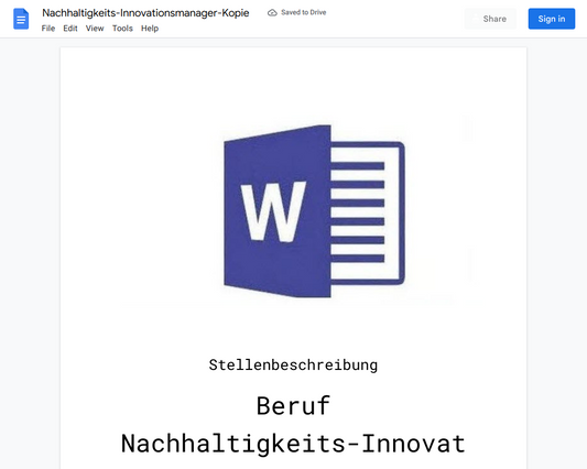 Stellenbeschreibung-Nachhaltigkeits-Innovationsmanager