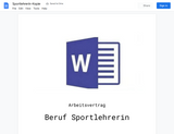 Arbeitsvertrag-Sportlehrerin