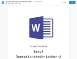 Arbeitsvertrag-Operationstechnischer-Assistentin