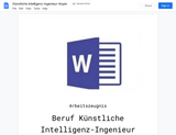 Arbeitszeugnis-Künstliche Intelligenz-Ingenieur