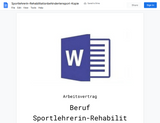 Arbeitsvertrag-Sportlehrerin-Rehabilitationbehindertensport