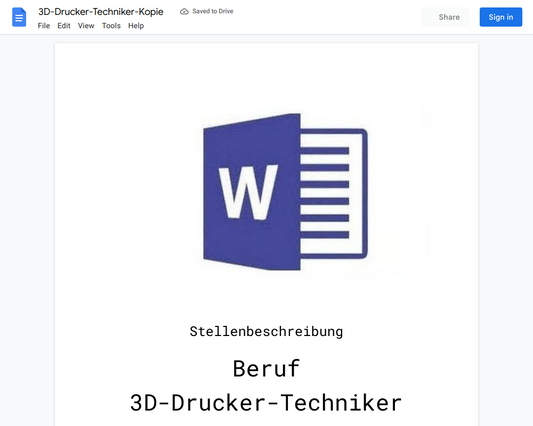 Stellenbeschreibung-3D-Drucker-Techniker