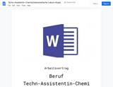 Arbeitsvertrag-Techn-Assistentin-Chemischekosmetische-Labors