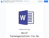 Arbeitsvertrag-Fachangestellter-Fur-Burokommunikation