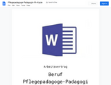 Arbeitsvertrag-Pflegepadagoge-Padagogin-Fh