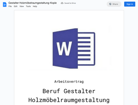 Arbeitsvertrag-Gestalter Holzmöbelraumgestaltung