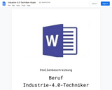 Stellenbeschreibung-Industrie-4.0-Techniker