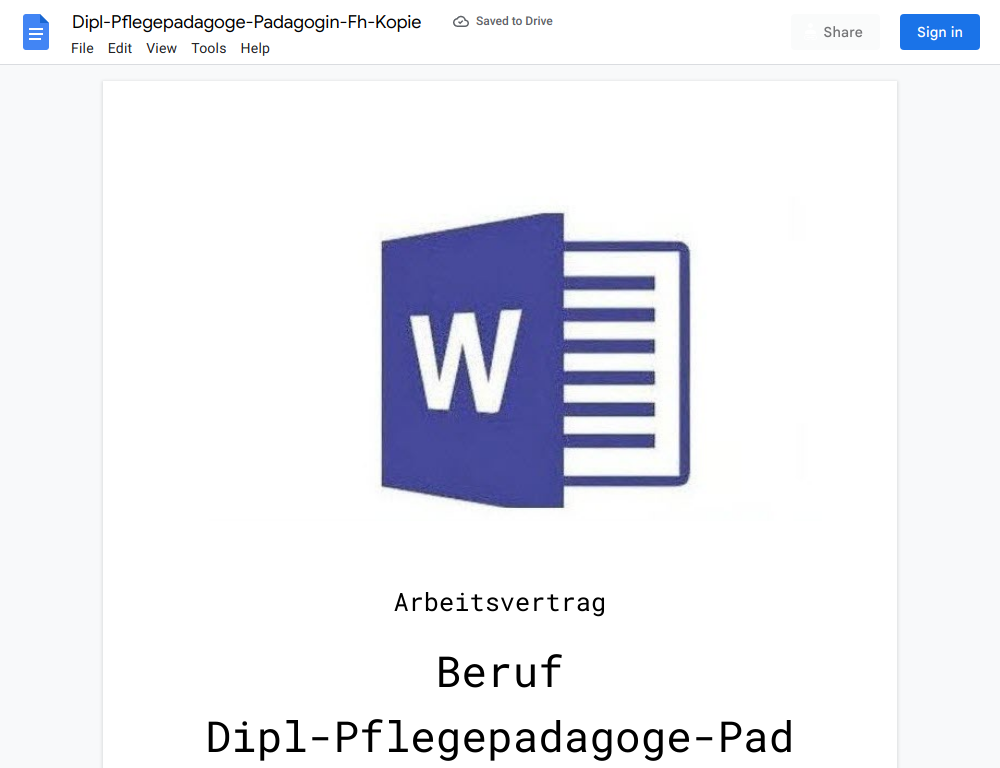 Arbeitsvertrag-Dipl-Pflegepadagoge-Padagogin-Fh