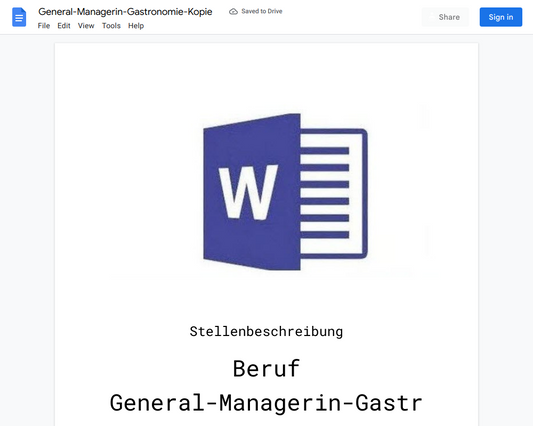 Stellenbeschreibung-General-Managerin-Gastronomie