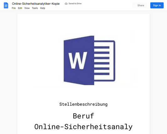 Stellenbeschreibung-Online-Sicherheitsanalytiker