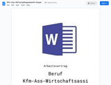 Arbeitsvertrag-Kfm-Ass-Wirtschaftsassistentin