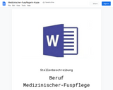 Stellenbeschreibung-Medizinischer-Fuspflegerin