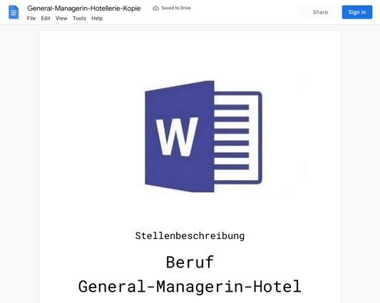 Stellenbeschreibung-General-Managerin-Hotellerie