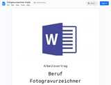 Arbeitsvertrag-Fotogravurzeichner